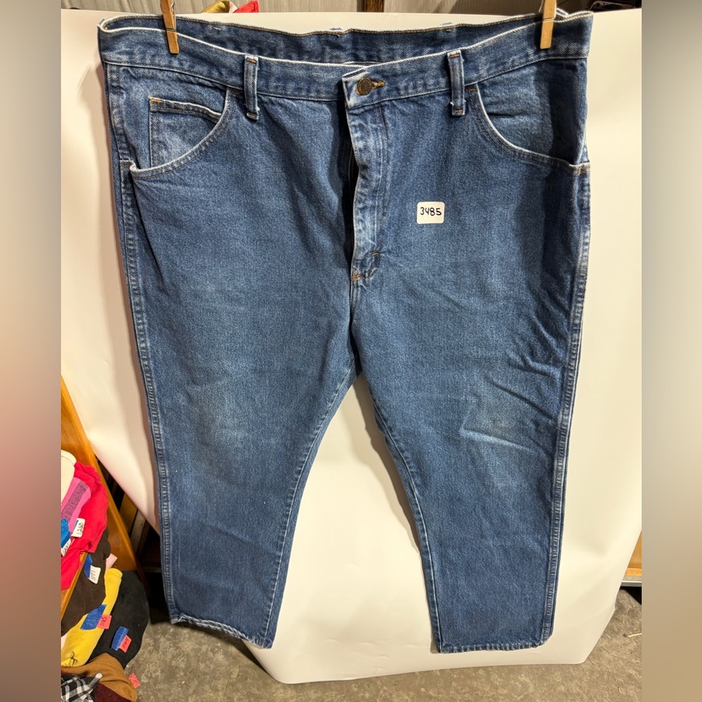 #3485-Rustler Men's Relaxed Dark Blue Denim Jeans